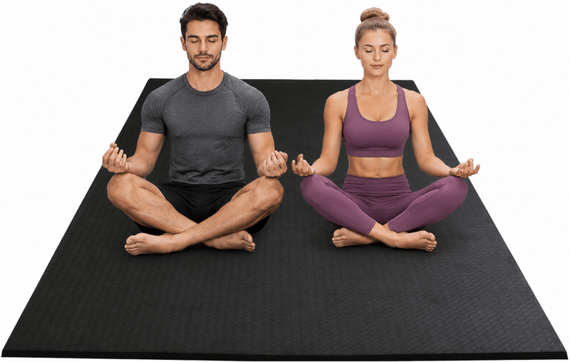 Load image into Gallery viewer, Extra grote fitnessmat TPE antislip 200 x 130 cm - happygetfit.com
