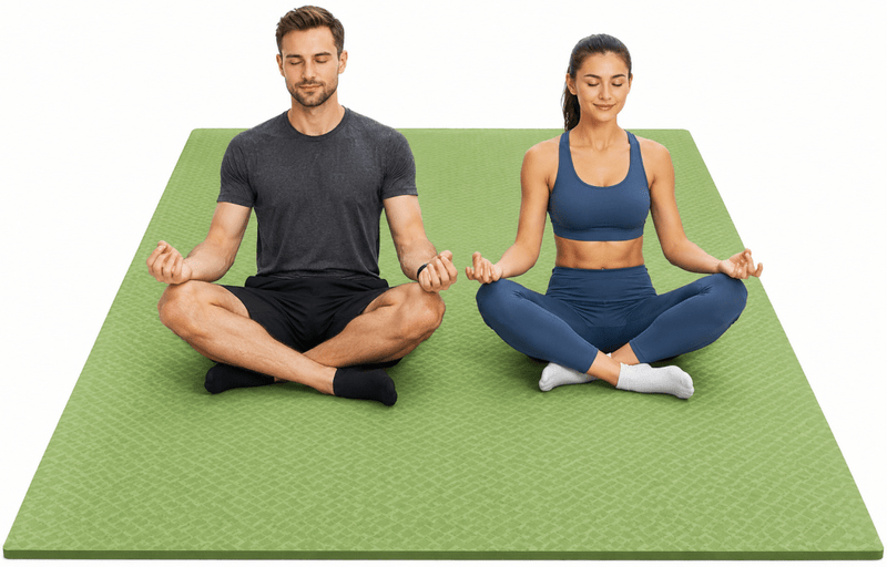 Load image into Gallery viewer, Extra grote fitnessmat TPE antislip 200 x 130 cm - happygetfit.com
