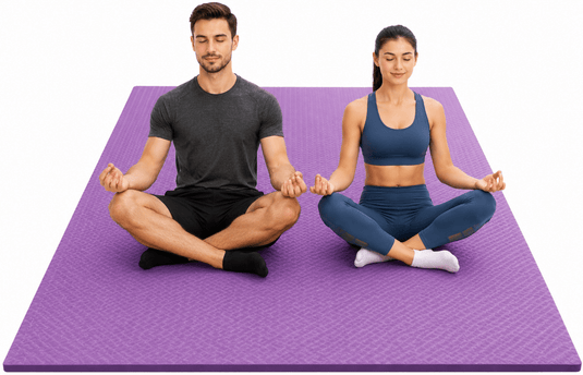 Extra grote fitnessmat TPE antislip 200 x 130 cm - happygetfit.com
