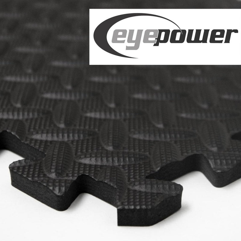 Laad afbeelding in Galerijviewer, EYEPOWER 0,8 m² 9-delige set vloerbeschermingsmatten 30x30x1 fitness vloermat beschermende mat - happygetfit.com
