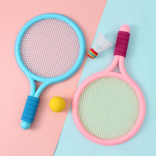 Federball Set Kinder Badminton Set Tennisschläger Spielzeug Geschenkset für Kinder - happygetfit.com