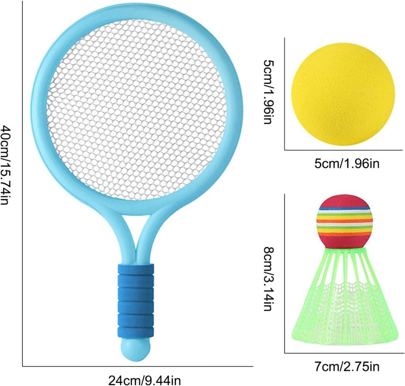 Laad afbeelding in Galerijviewer, Federball Set Kinder Badminton Set Tennisschläger Spielzeug Geschenkset für Kinder - happygetfit.com
