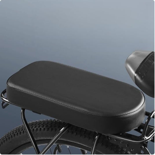 Fiets achterzitje kussen zwart 31 x 15 x 4 cm - happygetfit.com