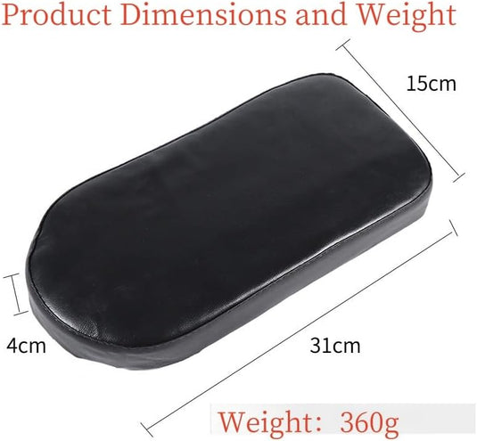 Fiets achterzitje kussen zwart 31 x 15 x 4 cm - happygetfit.com