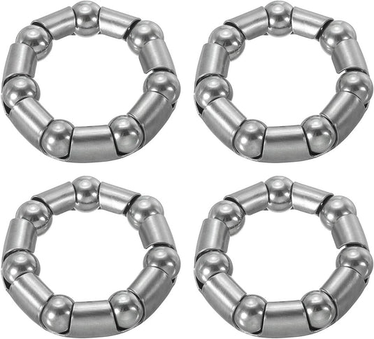 Fiets cranklagers 4 stuks 3/8 inch met 7 kogels van roestvrij staal – kogellagers – fietsonderdelen - happygetfit.com