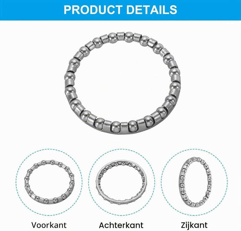 Load image into Gallery viewer, Fiets crankstel kogellagers 3/16 inch - RVS fietslager kogelkooi reserveonderdelen - Fiets trapas &amp; as kogellagers - happygetfit.com
