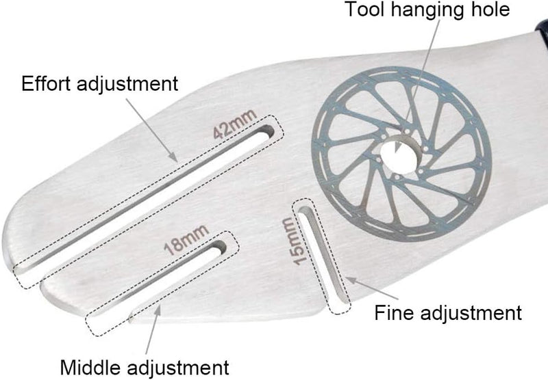 Charger l’image dans la visionneuse de galerie, Fiets remschijf richter van roestvrij staal met 3 correctiesleuven en antislip handgreep – rotor richter – schijfremgereedschap - happygetfit.com
