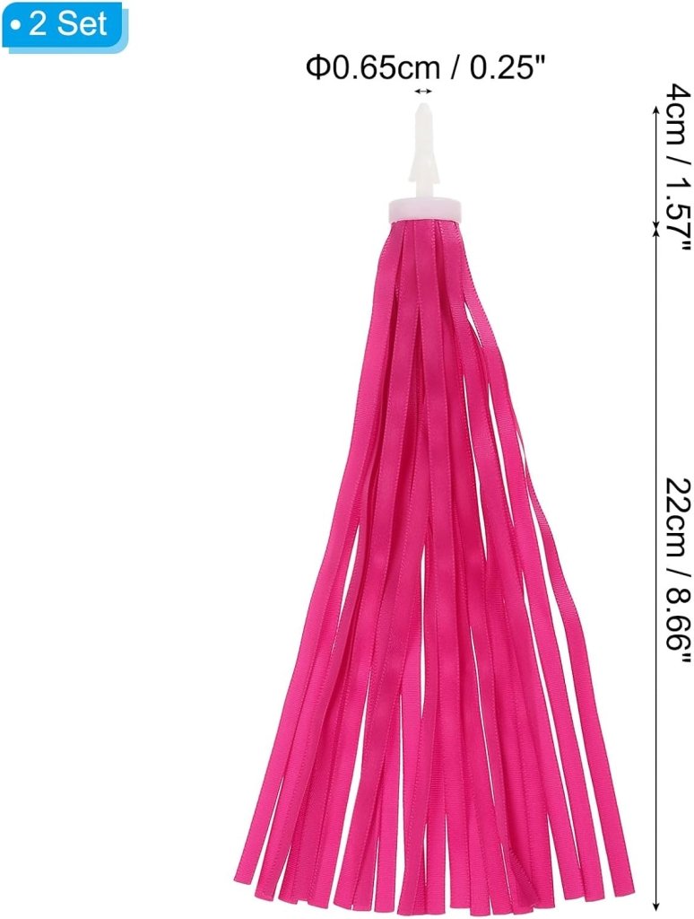 Carica immagine in Galleria Viewer, Fiets stuurkwastjes 2 stuks 22,5 cm – kleurrijke fietslinten – stuurversiering voor kinderfiets driewieler en step - happygetfit.com
