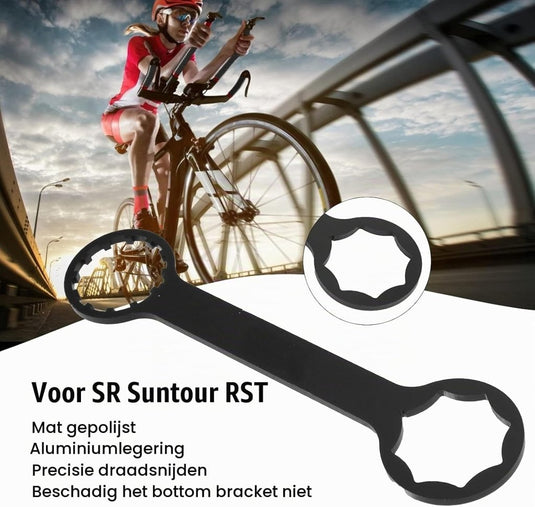 Fiets voorvorksleutel van aluminium voor XCR RST en XCM verende voorvorken – vorkgereedschap – fietsreparatie - happygetfit.com