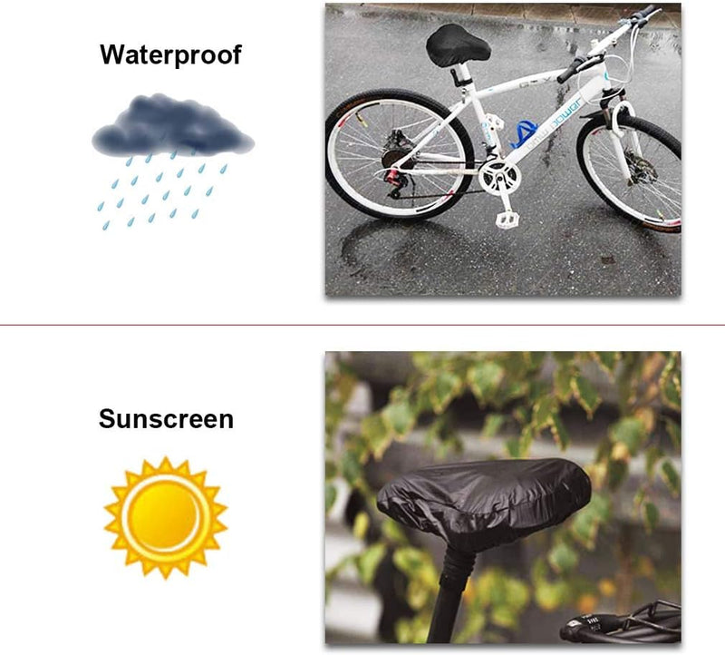 Laad afbeelding in Galerijviewer, Fiets Zadeldekje Waterdicht, Fietszadel Regen Stofhoes, Beschermende Waterbestendige Fietszadelbeschermer Scherm (3 verpakkingen) - happygetfit.com
