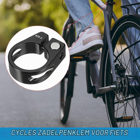 Fiets zadelpenklem 34,9 mm (2 stuks) - Aluminium zitbuis klem - Zadelpen klem mountainbike & racefiets - happygetfit.com