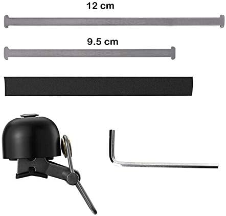 Load image into Gallery viewer, De &quot;Stijlvol, luid en feitelijk – De perfecte retro fietsbel voor jouw rit!&quot; Inclusief montagegereedschap, twee metalen beugels (12 cm en 9,5 cm) en een foampadstrip voor een klassieke uitstraling.
