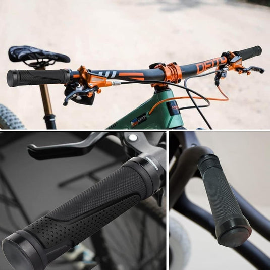 Fietshandvatten set 22 mm zwart antislip - happygetfit.com