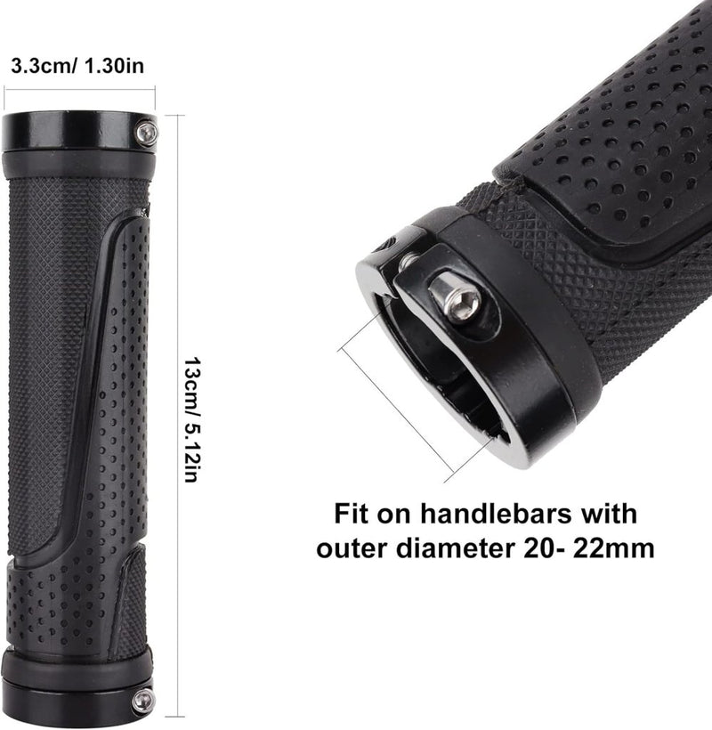 Laad afbeelding in Galerijviewer, Fietshandvatten set 22 mm zwart antislip - happygetfit.com
