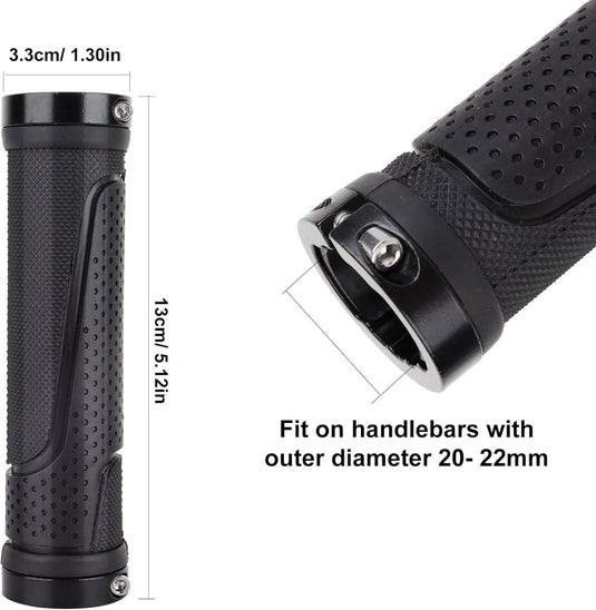 Fietshandvatten set 22 mm zwart antislip - happygetfit.com