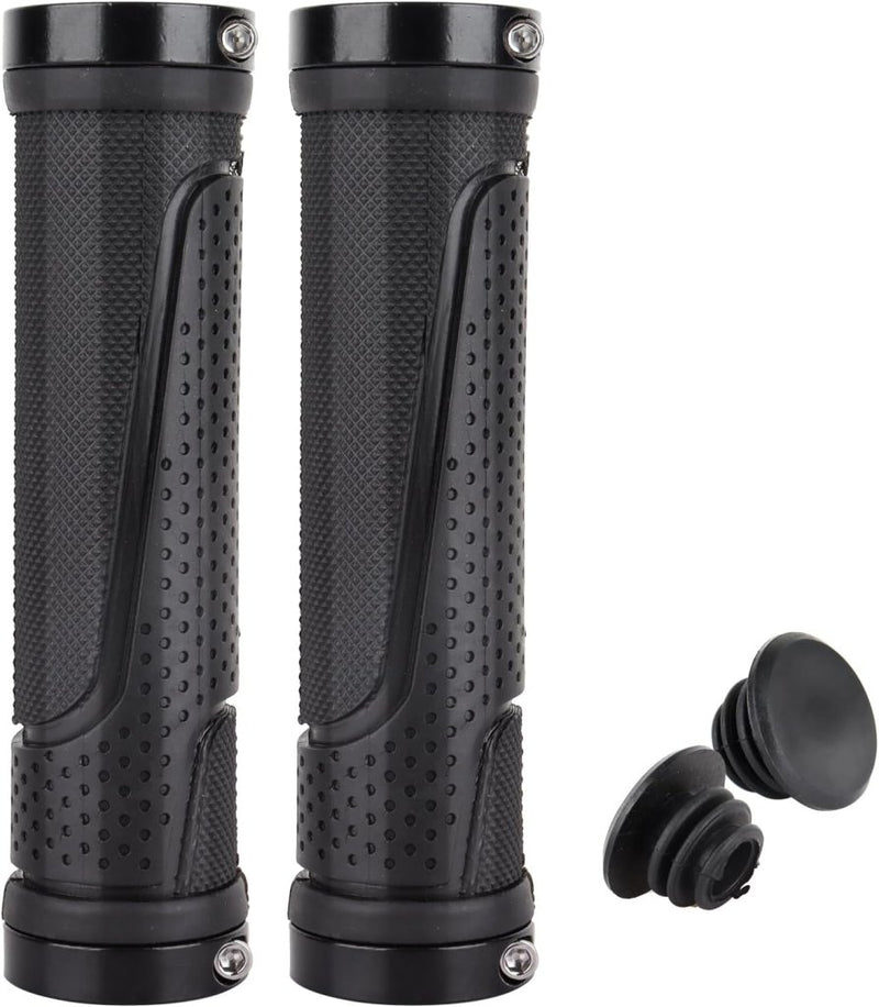 Laad afbeelding in Galerijviewer, Fietshandvatten set 22 mm zwart antislip - happygetfit.com
