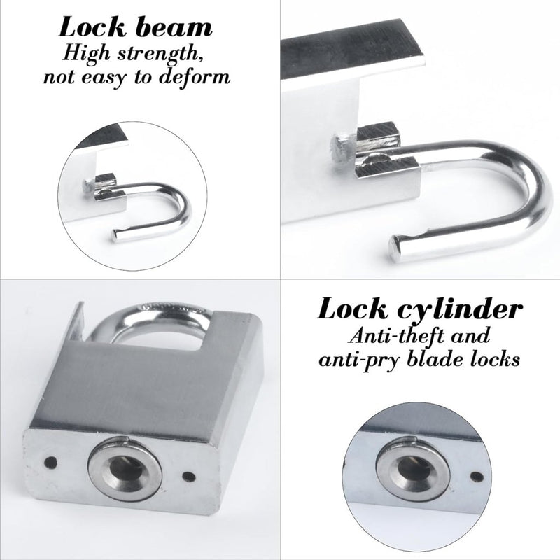 Laden Sie das Bild in Galerie -Viewer, Fietskettingslot 100 cm zilver met hangslot en sleutel - happygetfit.com
