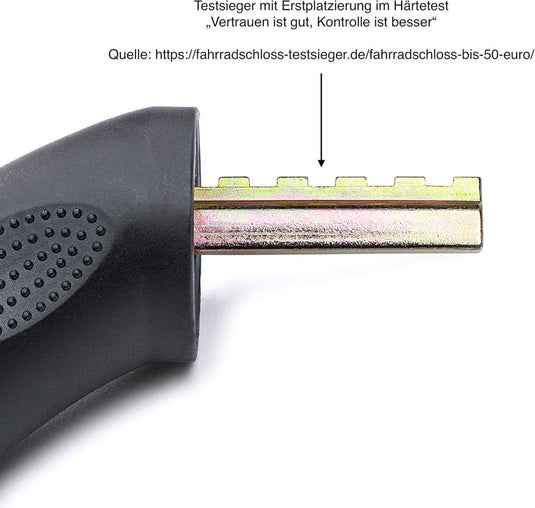 Fietskettingslot 90 cm met 5-cijferige code zwart - happygetfit.com