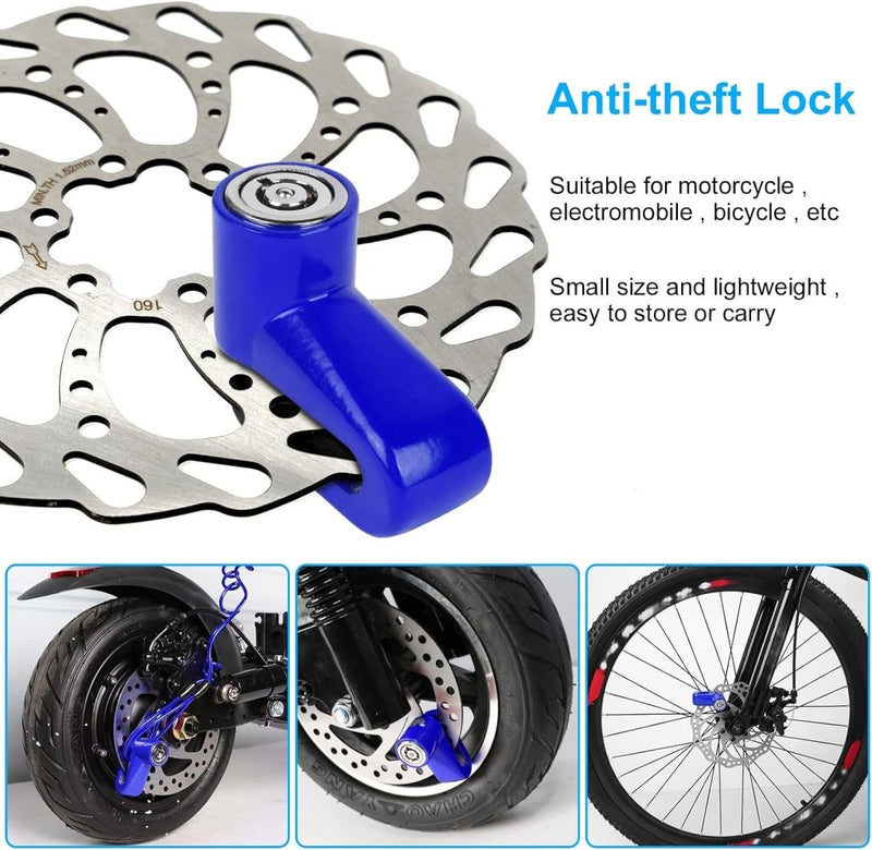 Chargez l'image dans la visionneuse de la galerie, Fietsslot met schijfremslot en kabel 130 cm zwart - happygetfit.com

