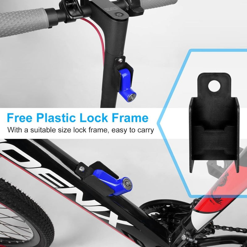 Chargez l'image dans la visionneuse de la galerie, Fietsslot met schijfremslot en kabel 130 cm zwart - happygetfit.com
