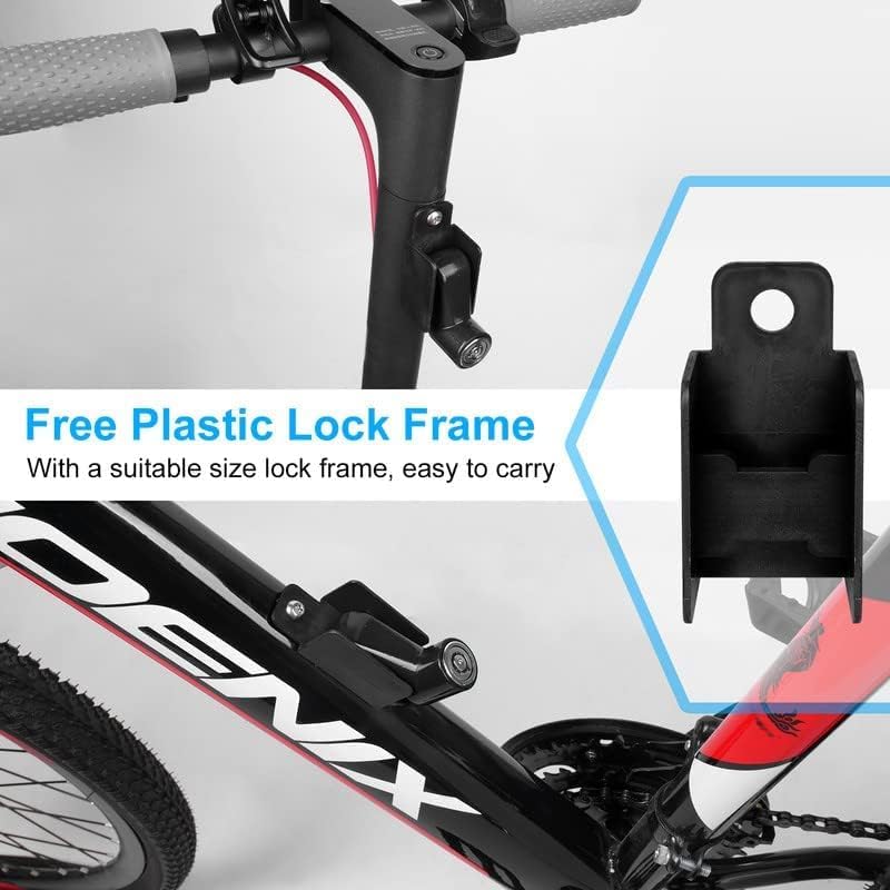 Chargez l'image dans la visionneuse de la galerie, Fietsslot met schijfremslot en kabel 130 cm zwart - happygetfit.com
