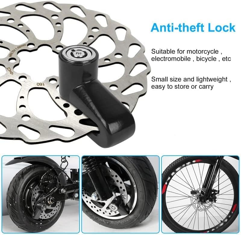 Chargez l'image dans la visionneuse de la galerie, Fietsslot met schijfremslot en kabel 130 cm zwart - happygetfit.com
