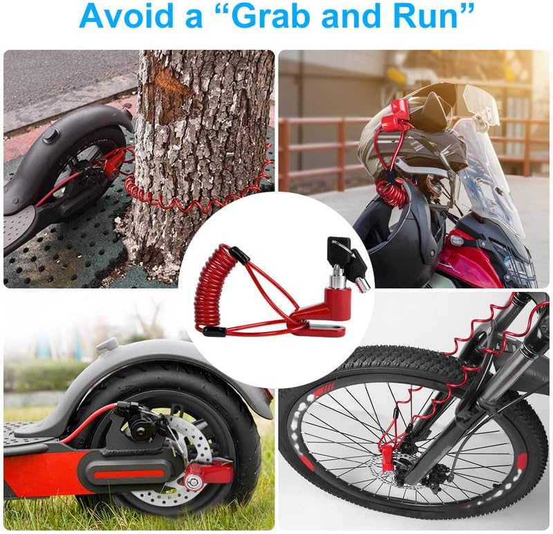 Chargez l'image dans la visionneuse de la galerie, Fietsslot met schijfremslot en kabel 130 cm zwart - happygetfit.com
