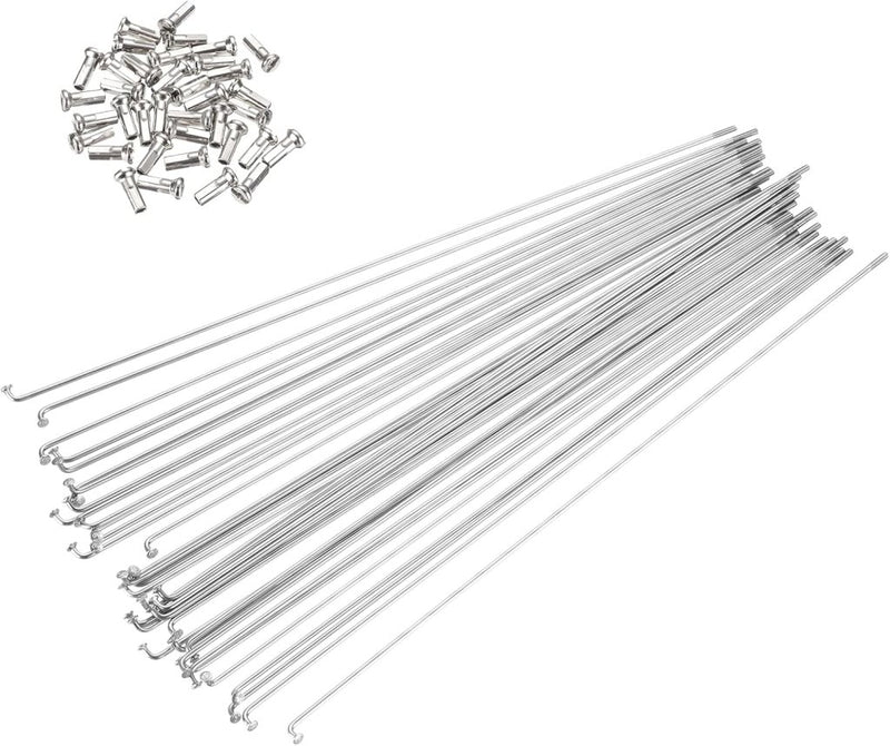Chargez l'image dans la visionneuse de la galerie, Fietsspaken 36 stuks 14G 170 x 2 mm van roestvrij staal met messing nippels – J-bend spaken – fietsonderdelen - happygetfit.com
