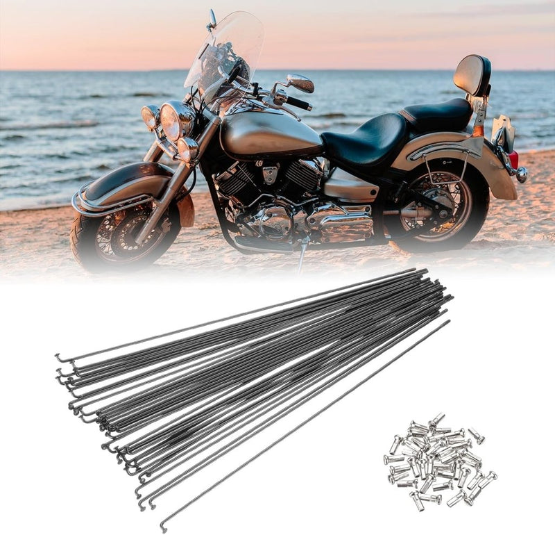 Chargez l'image dans la visionneuse de la galerie, Fietsspaken 36 stuks 14G 170 x 2 mm van roestvrij staal met messing nippels – J-bend spaken – fietsonderdelen - happygetfit.com
