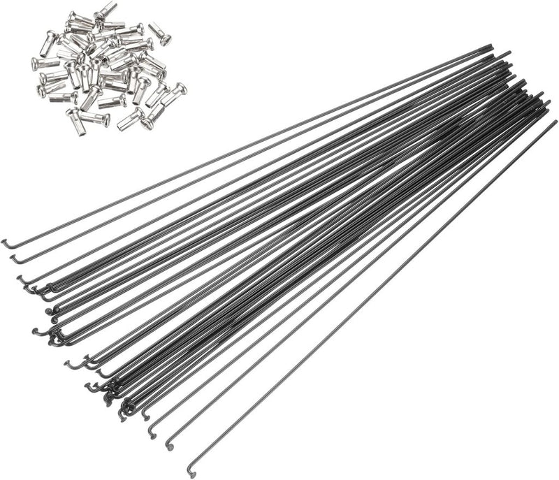 Chargez l'image dans la visionneuse de la galerie, Fietsspaken 36 stuks 14G 170 x 2 mm van roestvrij staal met messing nippels – J-bend spaken – fietsonderdelen - happygetfit.com
