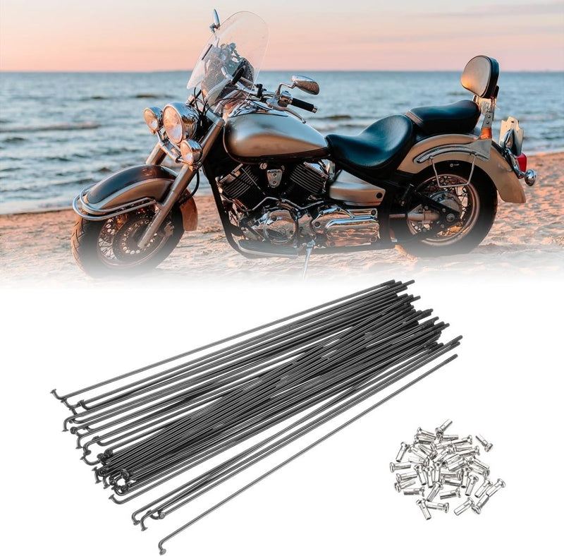 Chargez l'image dans la visionneuse de la galerie, Fietsspaken 36 stuks 14G 170 x 2 mm van roestvrij staal met messing nippels – J-bend spaken – fietsonderdelen - happygetfit.com

