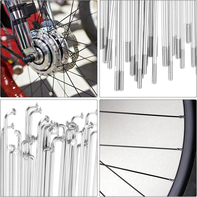 Chargez l'image dans la visionneuse de la galerie, Fietsspaken 36 stuks 14G 170 x 2 mm van roestvrij staal met messing nippels – J-bend spaken – fietsonderdelen - happygetfit.com
