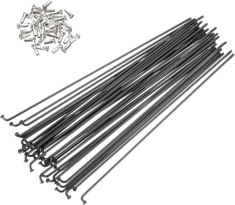 Chargez l'image dans la visionneuse de la galerie, Fietsspaken 36 stuks 14G 170 x 2 mm van roestvrij staal met messing nippels – J-bend spaken – fietsonderdelen - happygetfit.com
