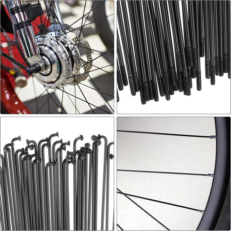 Chargez l'image dans la visionneuse de la galerie, Fietsspaken 36 stuks 14G 170 x 2 mm van roestvrij staal met messing nippels – J-bend spaken – fietsonderdelen - happygetfit.com
