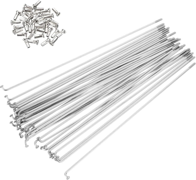 Chargez l'image dans la visionneuse de la galerie, Fietsspaken 36 stuks 14G 170 x 2 mm van roestvrij staal met messing nippels – J-bend spaken – fietsonderdelen - happygetfit.com
