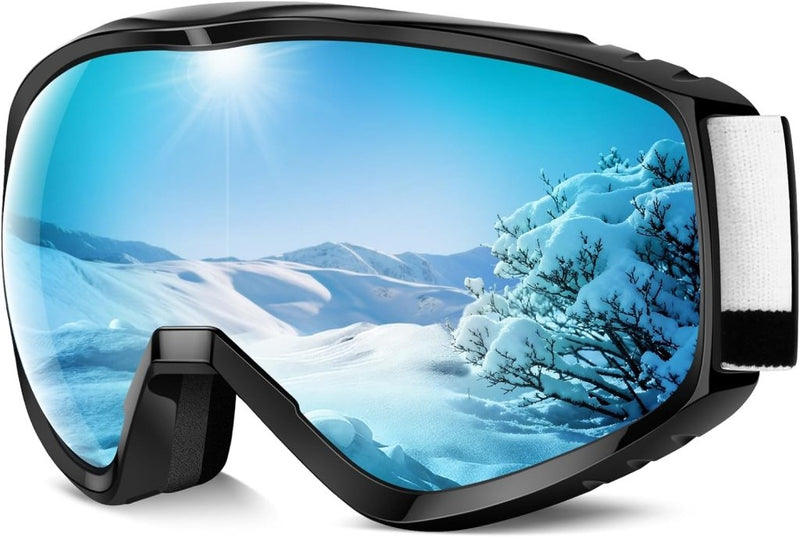 Load image into Gallery viewer, Findway Skibril,Skibrillen Dames Heren Volwassenen voor Brildragers OTG,UV Bescherming Anti Mist Ski Goggles Bolvormige Spiegel - happygetfit.com
