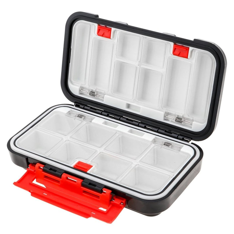 Laad afbeelding in Galerijviewer, Fishing Tackle Storage Box, Double Sided Waterproof, 16 Compartments, Fishing Lure Box Storage Containers (Black) - happygetfit.com
