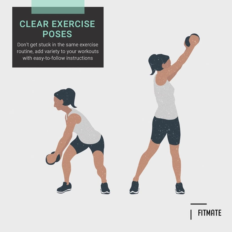 Load image into Gallery viewer, FitMate 8 Pack Workout Oefening Poster Bundel - Halter, Barbell, Lichaamsgewicht, Yoga, Stretching, Stabiliteit Bal, Weerstandsbanden, Kettlebell | Home Gym Decor, Kamer Guide (42 x 63 cm) - happygetfit.com
