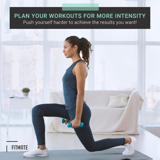 FitMate 8 Pack Workout Oefening Poster Bundel - Halter, Barbell, Lichaamsgewicht, Yoga, Stretching, Stabiliteit Bal, Weerstandsbanden, Kettlebell | Home Gym Decor, Kamer Guide (42 x 63 cm) - happygetfit.com