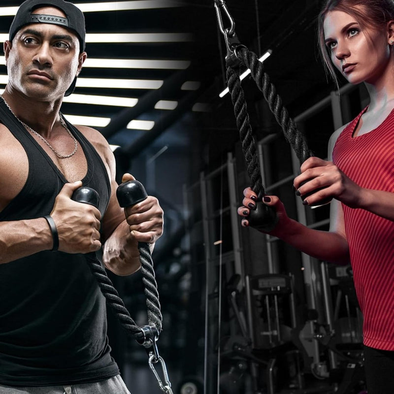 Load image into Gallery viewer, Fitness Cable lat Pulley Systeem, DIY Home Gym Machine Pulley System Fitness Kabel Katrol voor LAT Pulldowns, Biceps Krul, Triceps Extensions, Spieren Kweken Workout - happygetfit.com
