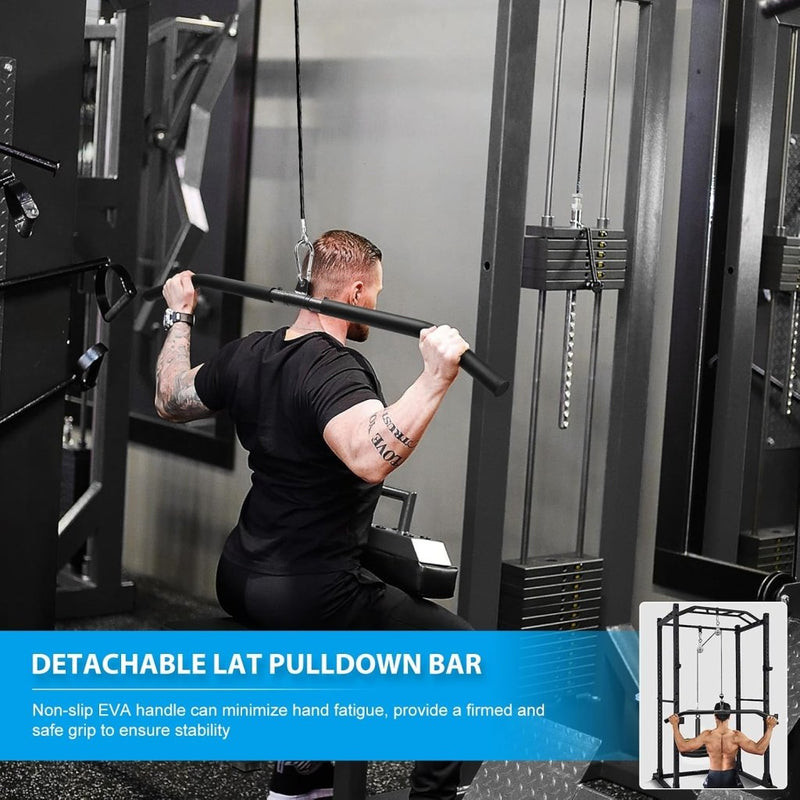 Load image into Gallery viewer, Fitness Cable lat Pulley Systeem, DIY Home Gym Machine Pulley System Fitness Kabel Katrol voor LAT Pulldowns, Biceps Krul, Triceps Extensions, Spieren Kweken Workout - happygetfit.com
