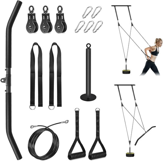 Fitness Cable lat Pulley Systeem, DIY Home Gym Machine Pulley System Fitness Kabel Katrol voor LAT Pulldowns, Biceps Krul, Triceps Extensions, Spieren Kweken Workout - happygetfit.com
