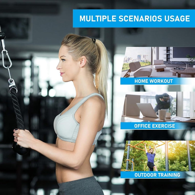 Load image into Gallery viewer, Fitness Cable lat Pulley Systeem, DIY Home Gym Machine Pulley System Fitness Kabel Katrol voor LAT Pulldowns, Biceps Krul, Triceps Extensions, Spieren Kweken Workout - happygetfit.com
