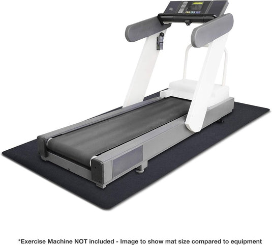 Fitnessapparatuurmat zwart - happygetfit.com