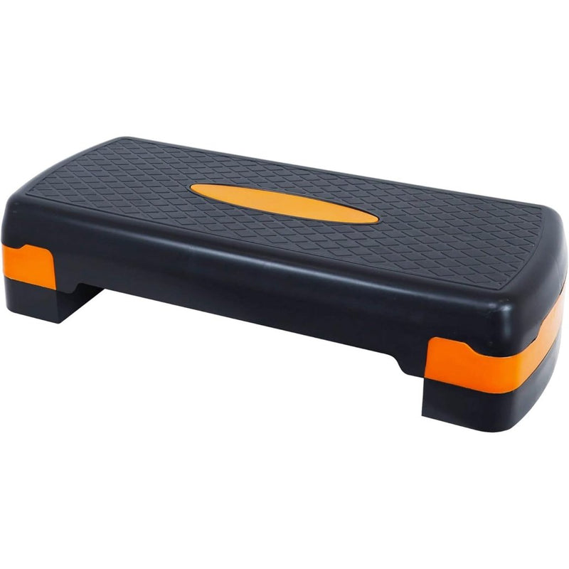 Laad afbeelding in Galerijviewer, Fitvids Aerobic Step Platform Trainer with Adjustable 2-Level Risers, 400 Pound Weight Capacity – Non-Slip Exercise Stepper - happygetfit.com
