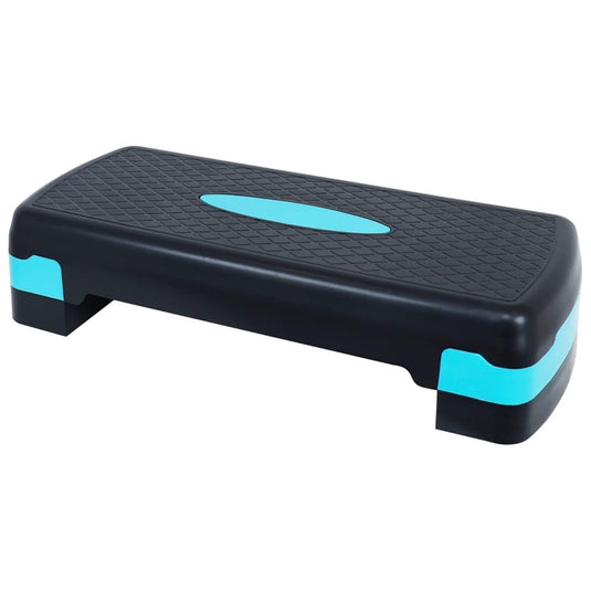 Fitvids Aerobic Step Platform Trainer with Adjustable 2-Level Risers, 400 Pound Weight Capacity – Non-Slip Exercise Stepper - happygetfit.com