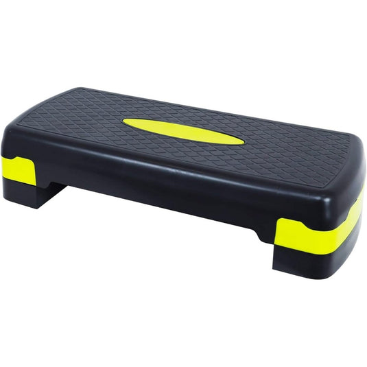 Fitvids Aerobic Step Platform Trainer with Adjustable 2-Level Risers, 400 Pound Weight Capacity – Non-Slip Exercise Stepper - happygetfit.com
