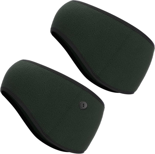 Fleece oorwarmers 2 stuks – warme sporthoofdbanden – hardloop fiets accessoires - happygetfit.com