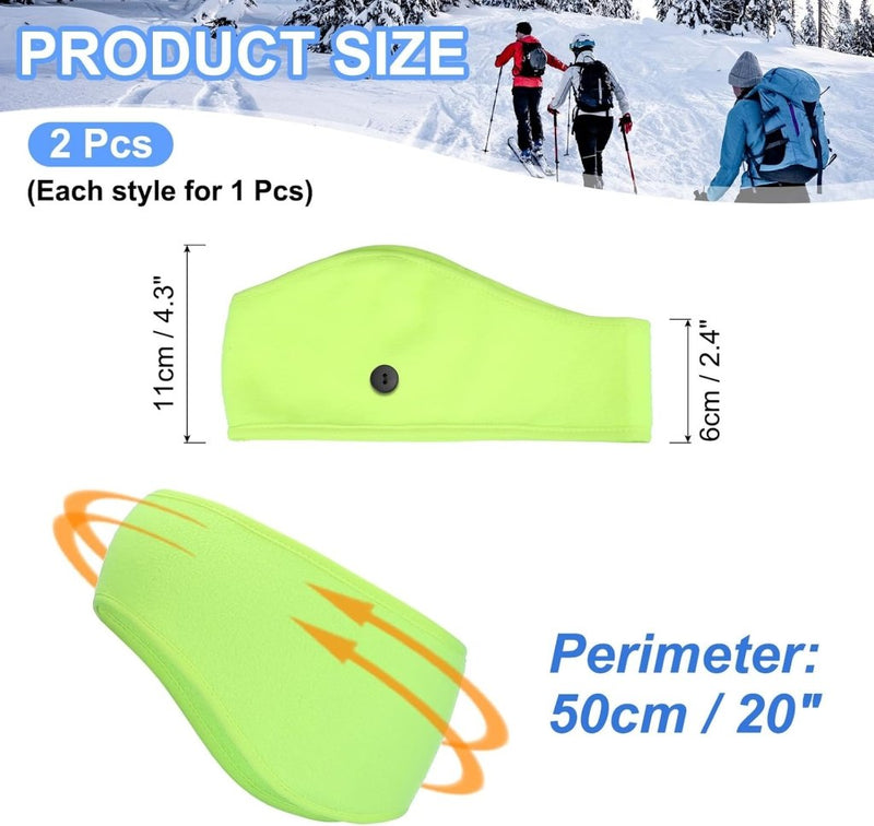 Carica immagine in Galleria Viewer, Fleece oorwarmers 2 stuks – warme sporthoofdbanden – hardloop fiets accessoires - happygetfit.com
