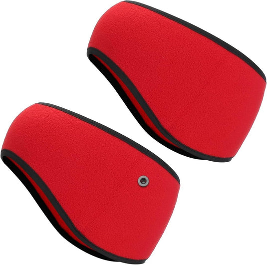 Fleece oorwarmers 2 stuks – warme sporthoofdbanden – hardloop fiets accessoires - happygetfit.com